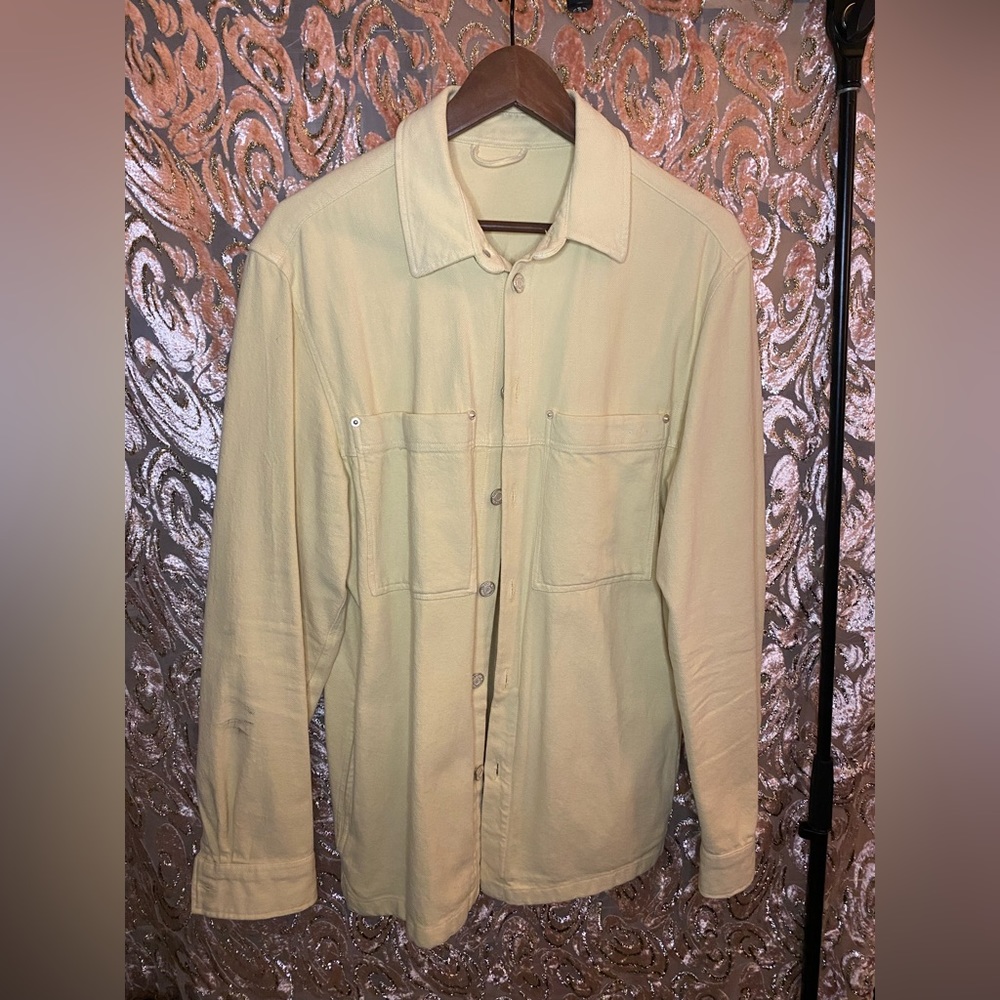 Zara Light Yellow Denim Overshirt